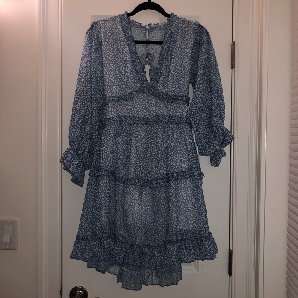 Cheetah Patterned Mini Dress